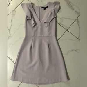 Whisper Ruffle V Neck French Connection Dress
